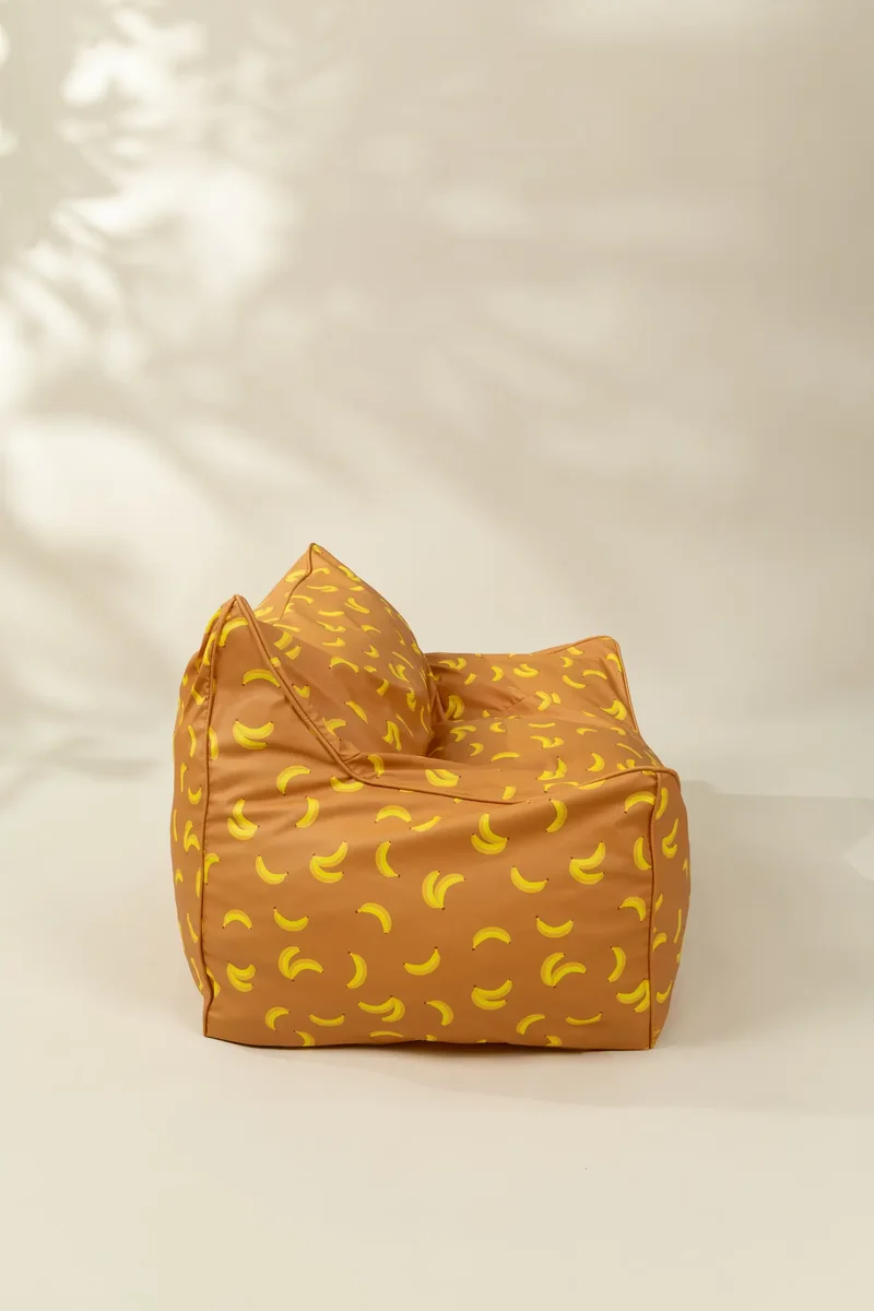 Vegan Leather Kids Bean Bag - Funky Bananas