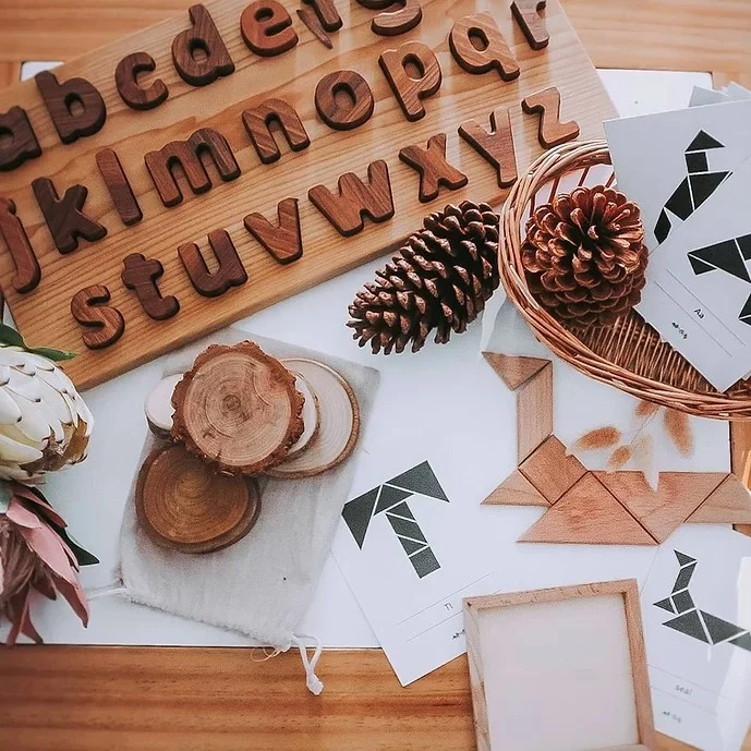 Puzzle alphabet en bois Minuscules