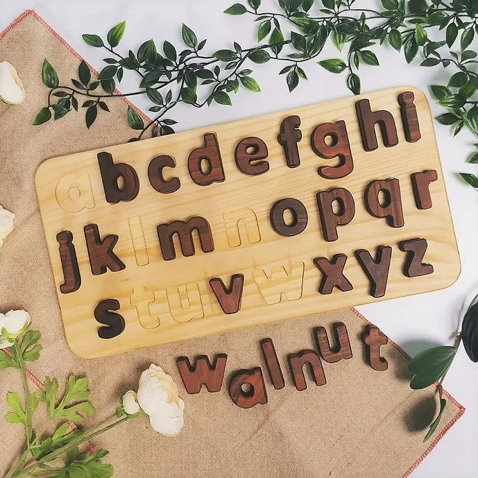 Puzzle alphabet en bois Minuscules