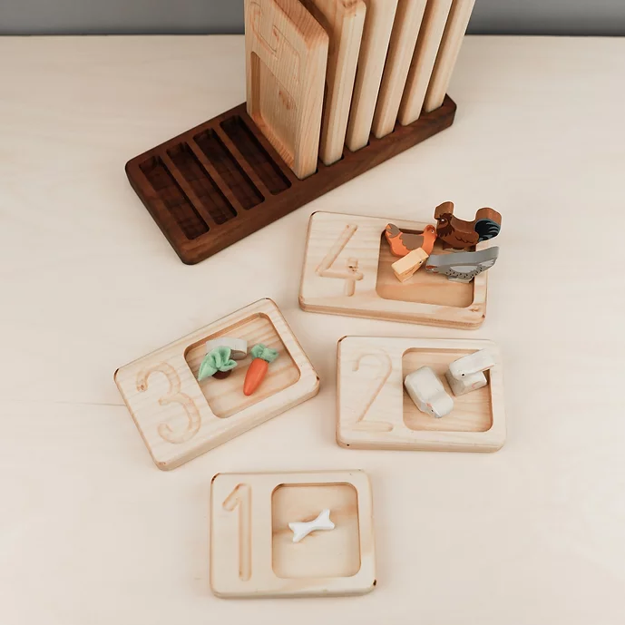 Plateaux de comptage 1 à 10 Montessori