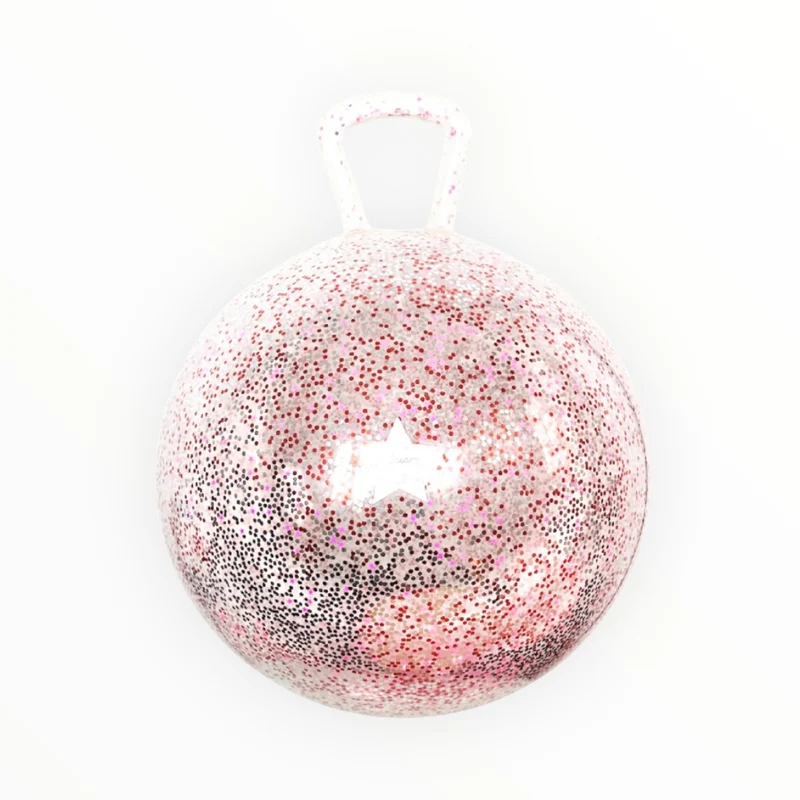 Ballon sauteur | Paillettes rose