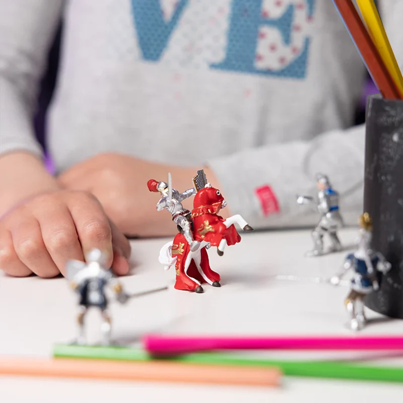 Papo - Figurine Mini Chevaliers - (Tube, 12 pcs)- 3 ans+