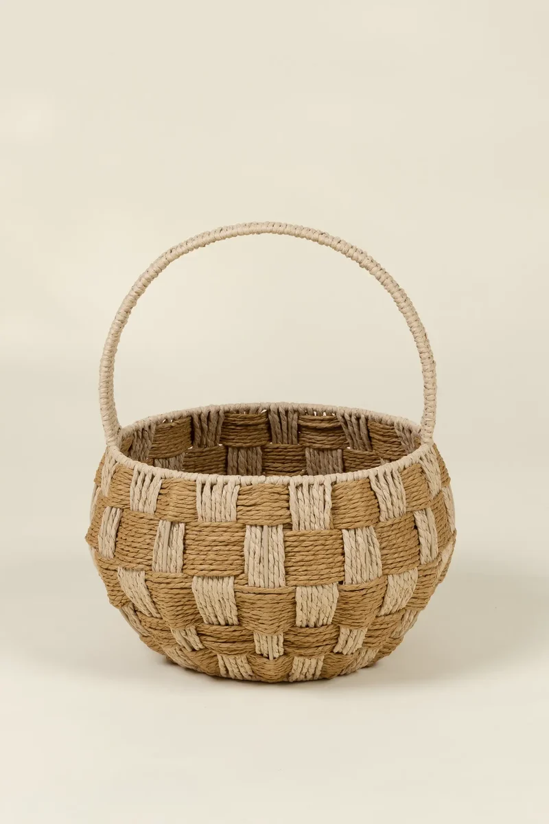 Harvest Checker Treat Basket – Large