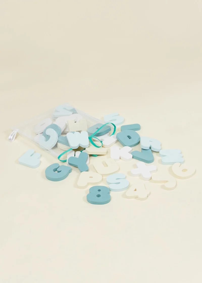 EVA Foam Bath Playset - Letters & Numbers (36 Pcs)