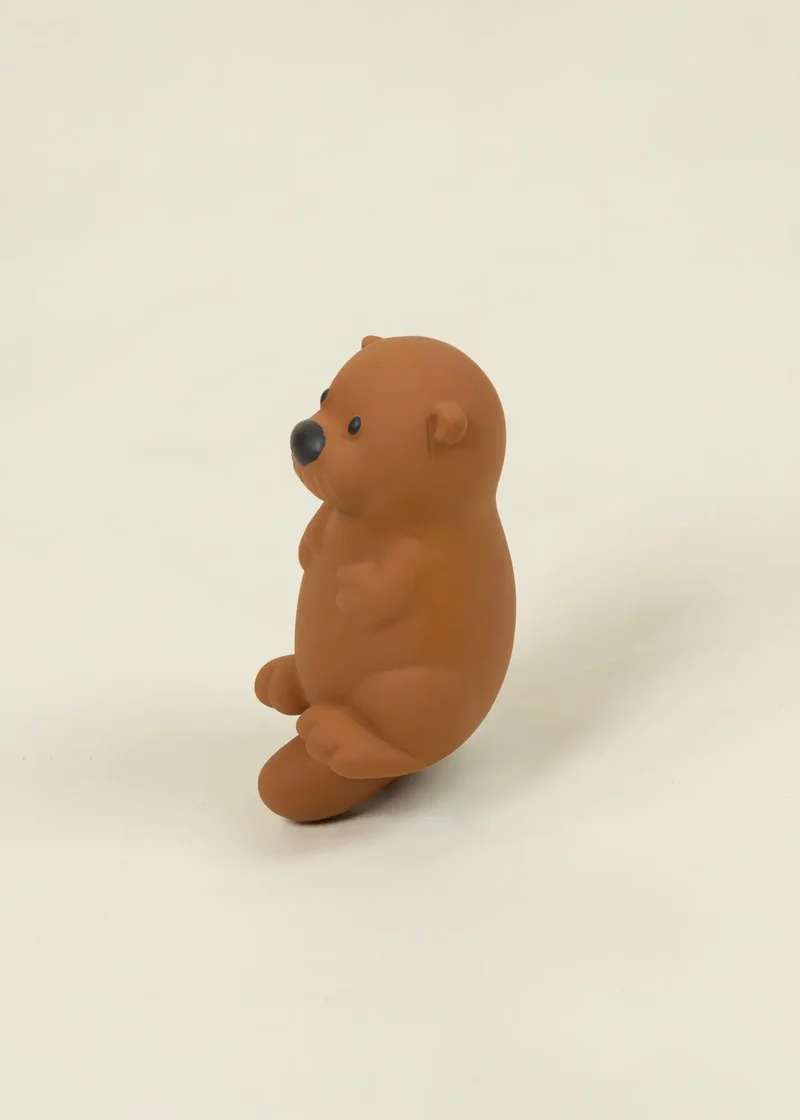 Natural Rubber Baby Teether & Bath Toy - Otter