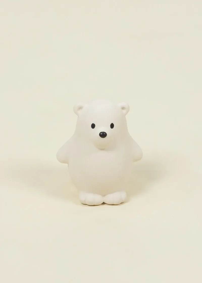Natural Rubber Baby Teether & Bath Toy - Polar Bear