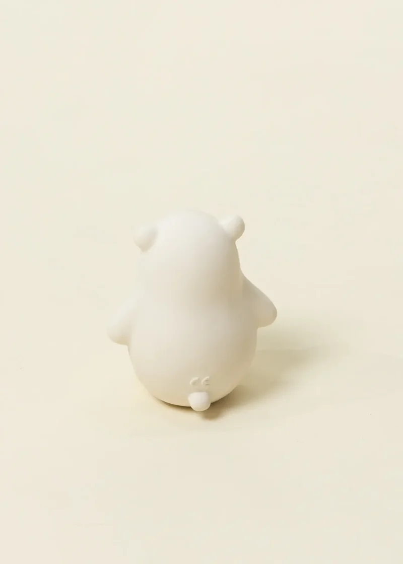 Natural Rubber Baby Teether & Bath Toy - Polar Bear