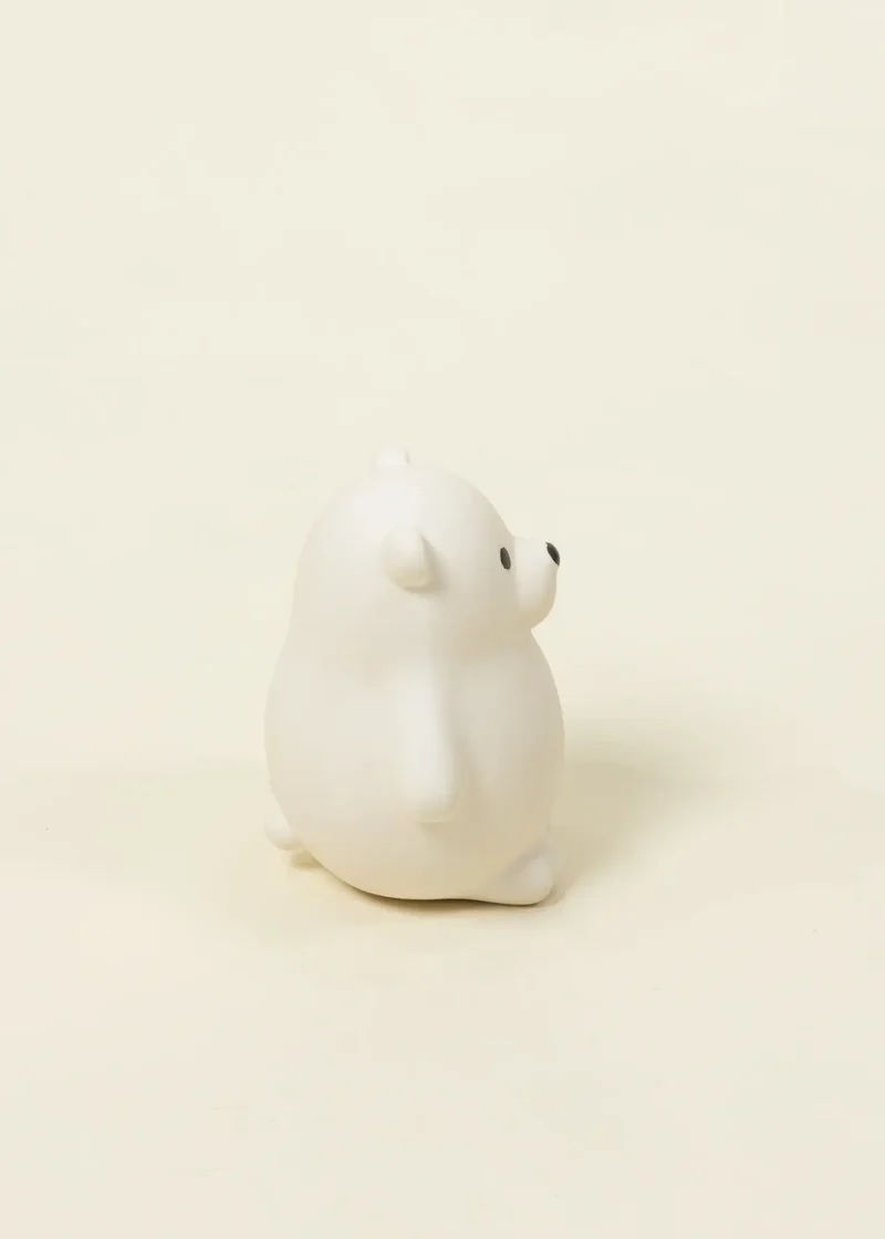 Natural Rubber Baby Teether & Bath Toy - Polar Bear