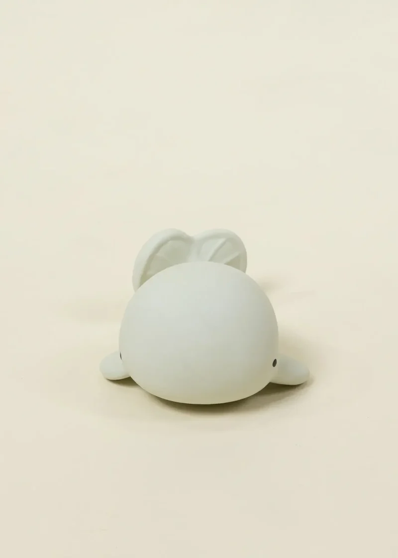 Natural Rubber Baby Teether & Bath Toy - Whale