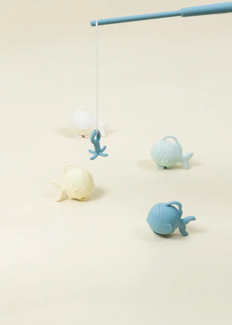 Silicone Bath Fishing Game (5 Pcs)