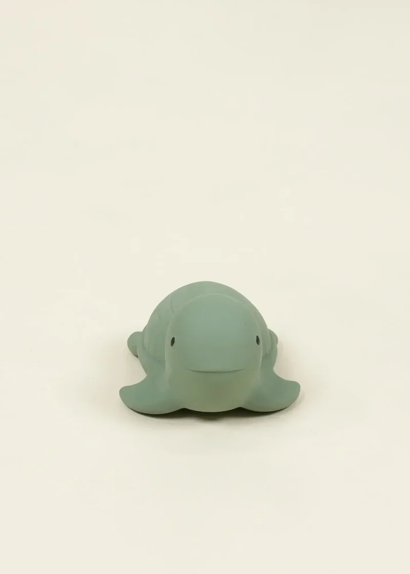Natural Rubber Baby Teether & Bath Toy - Turtle
