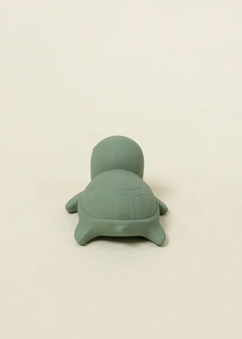 Natural Rubber Baby Teether & Bath Toy - Turtle