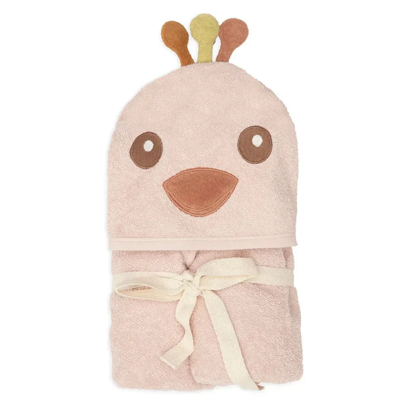 Cape de bain bébé poussin rose - Peacok Pavie