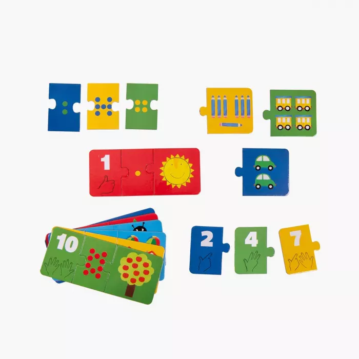 Moulin roty les popipop puzzle chiffres 1 à 10 - 2 ans+
