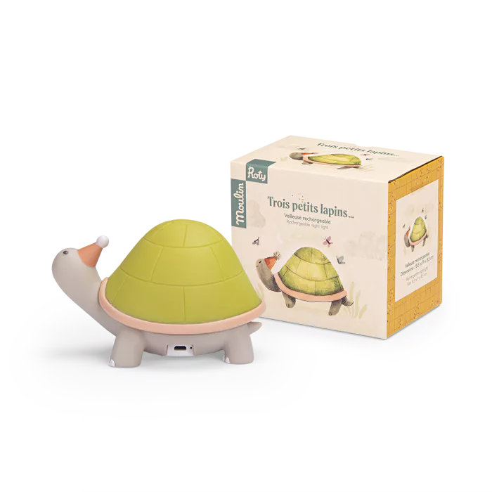 Moulin Roty - Veilleuse tortue - Trois petits lapins - naissance+