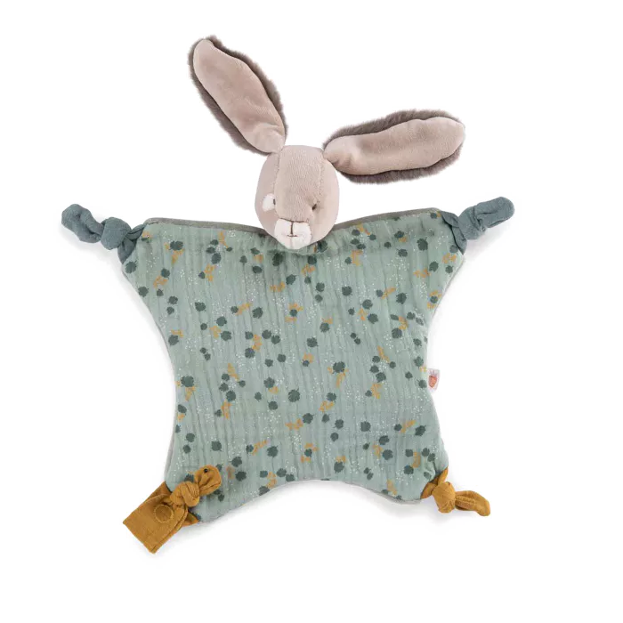 Moulin Roty - doudou lapin sauge - trois petits lapins - naissance+