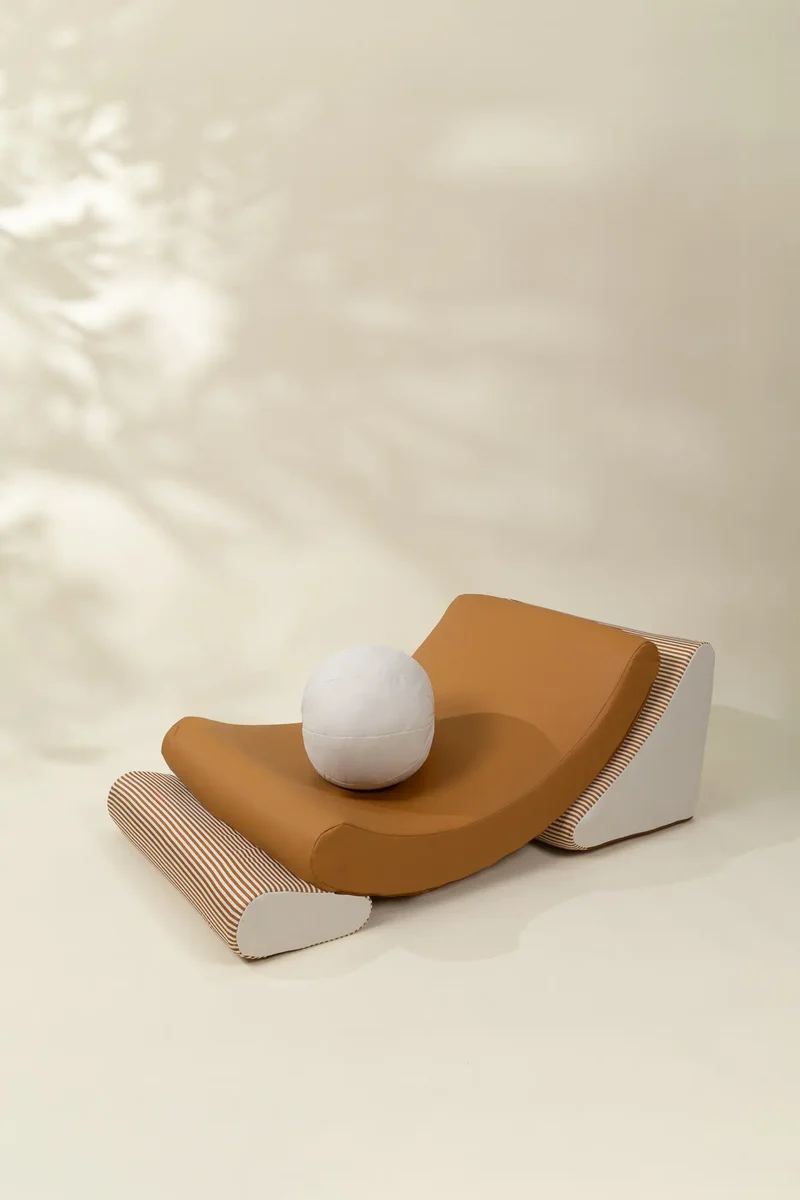 Modular Vegan Leather Kids Soft Chair-Shade of Day