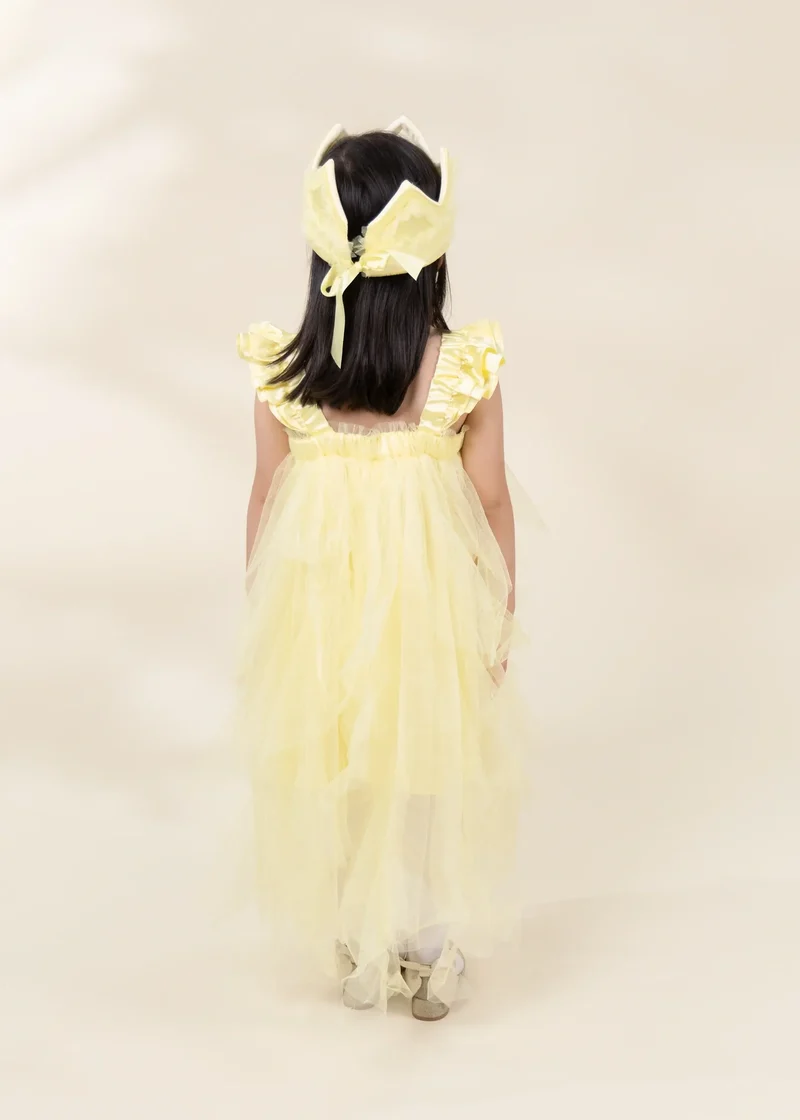 Gelato Ruffle Princess Dress with Crown Play