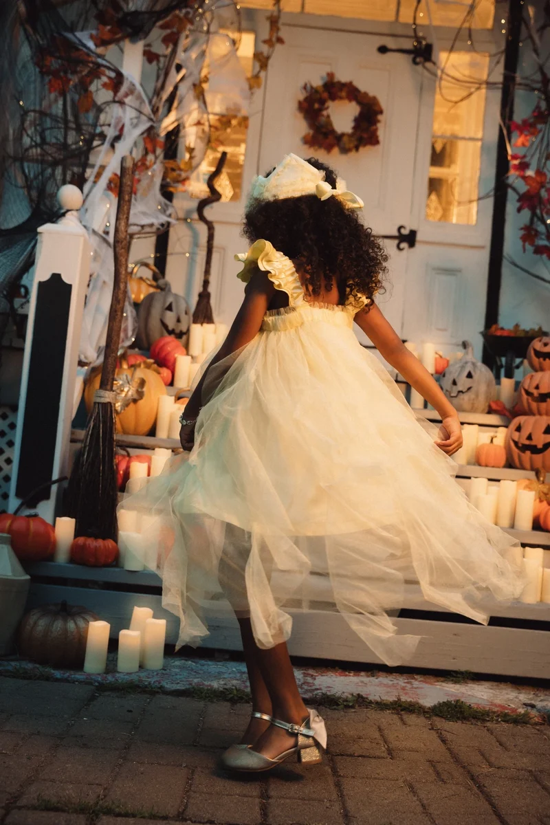 Gelato Ruffle Princess Dress with Crown Play