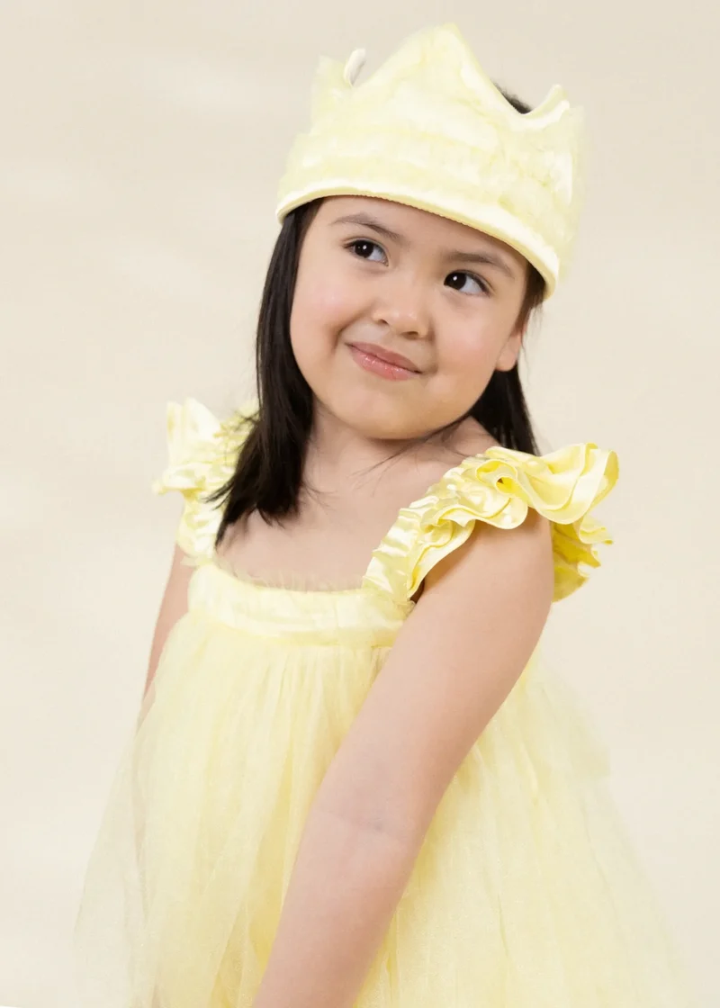 Gelato Ruffle Princess Dress with Crown Play