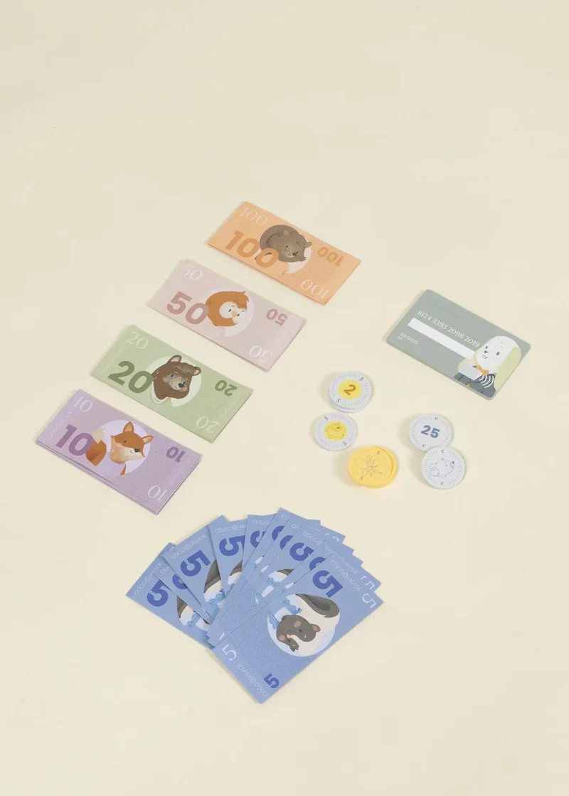 Wooden Play Cash Register Counter