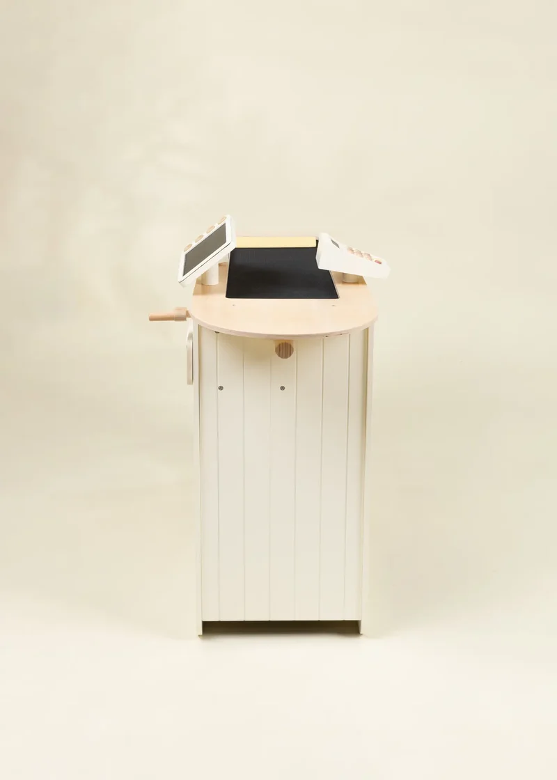 Wooden Play Cash Register Counter
