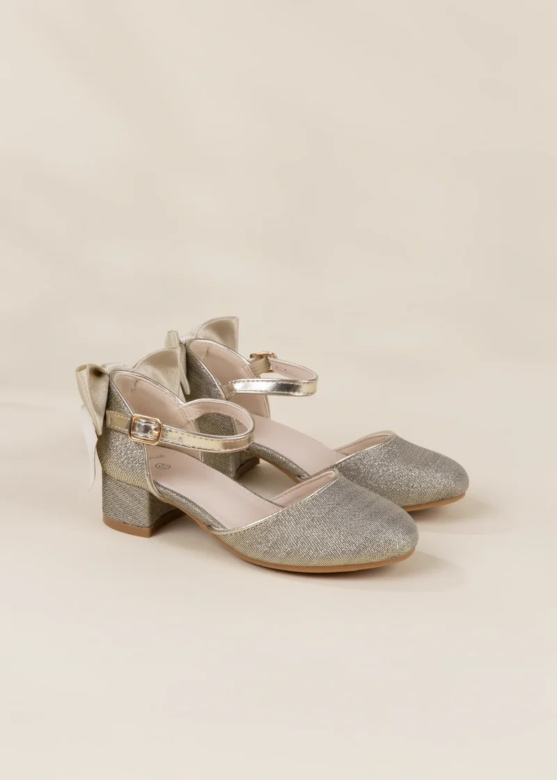 Role Play Light Gold Mary Jane Heel Shoe