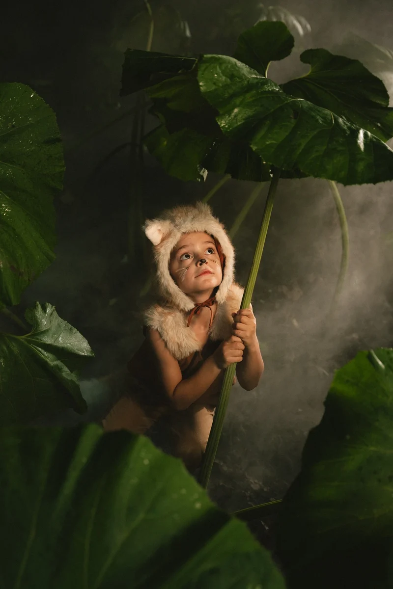 Role Play Dress-Up Fox Fur Hat Vest & Tail Set