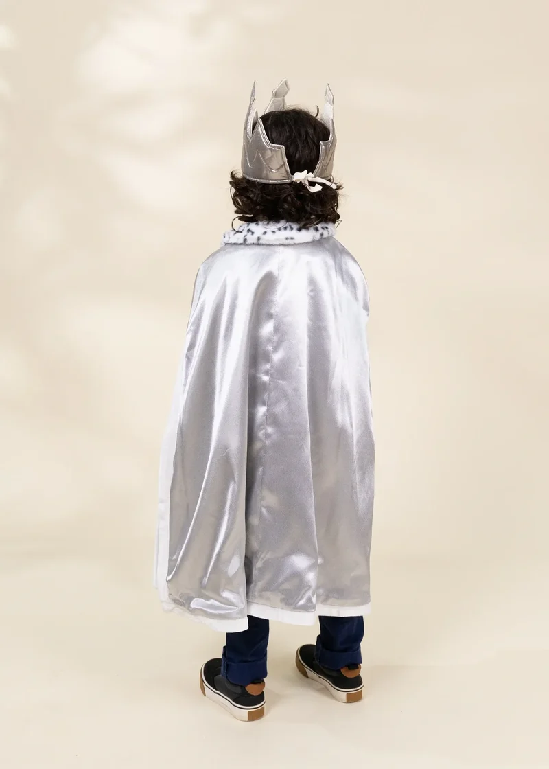 Role Play Dress-Up King Cape with Crown