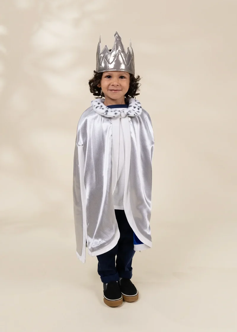 Role Play Dress-Up King Cape with Crown