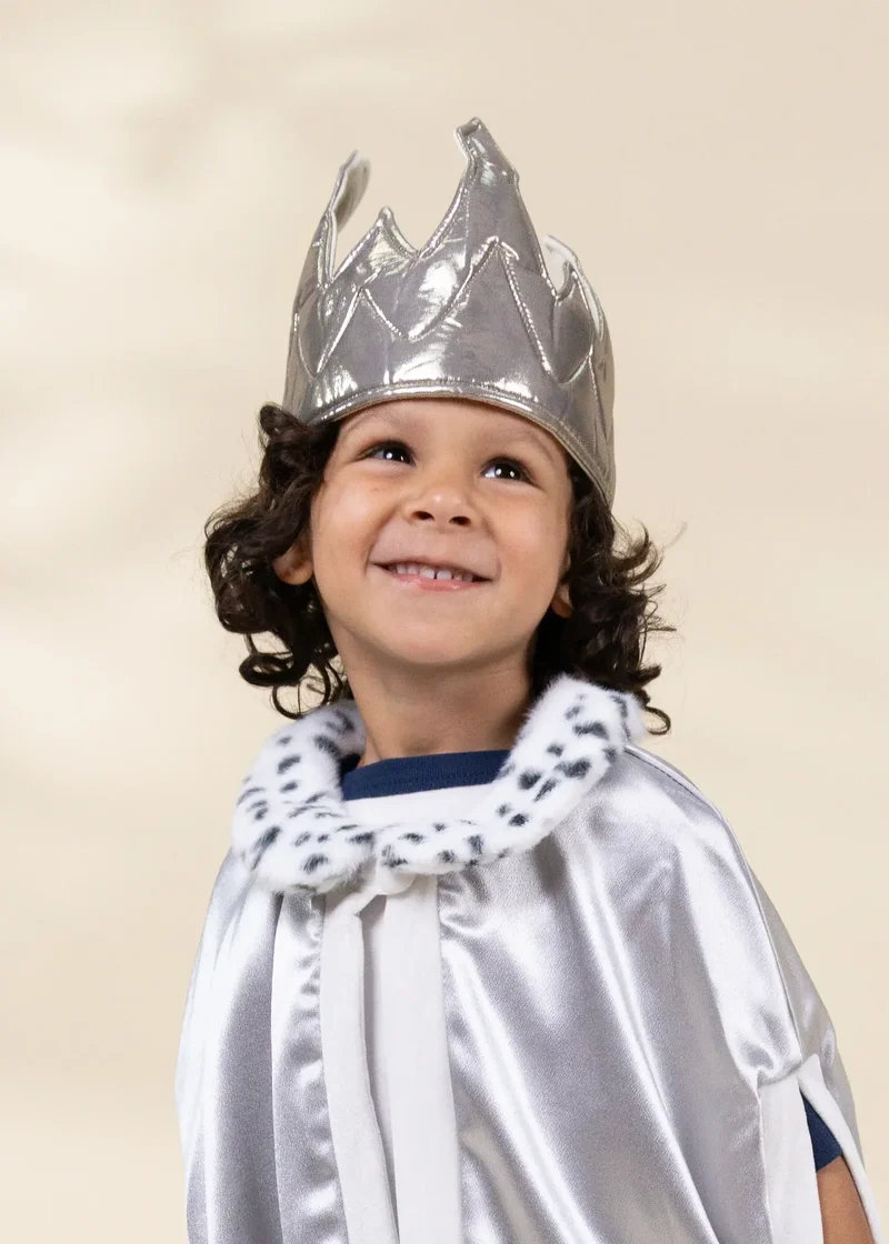 Role Play Dress-Up King Cape with Crown