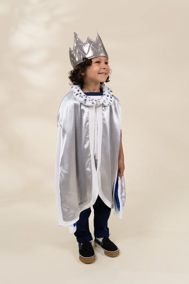 Role Play Dress-Up King Cape with Crown