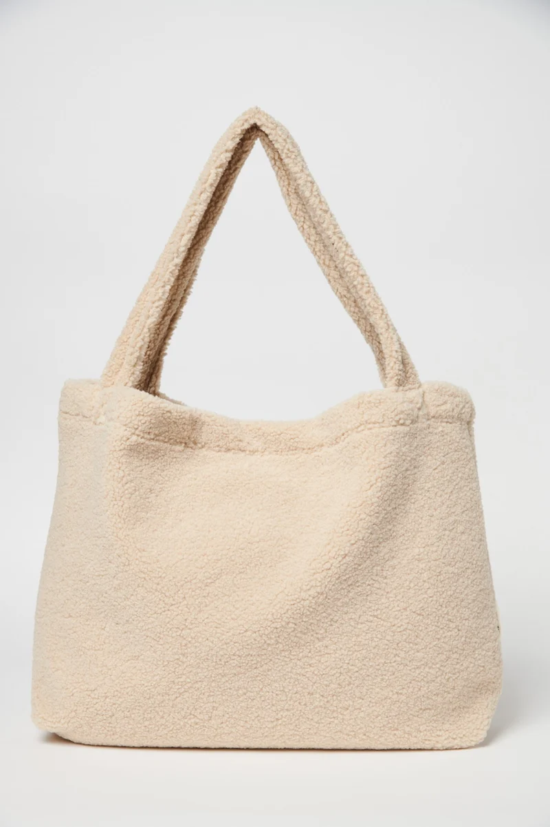 Cabas Mom-Bag Chunky Teddy Ecru - STUDIO NOOS