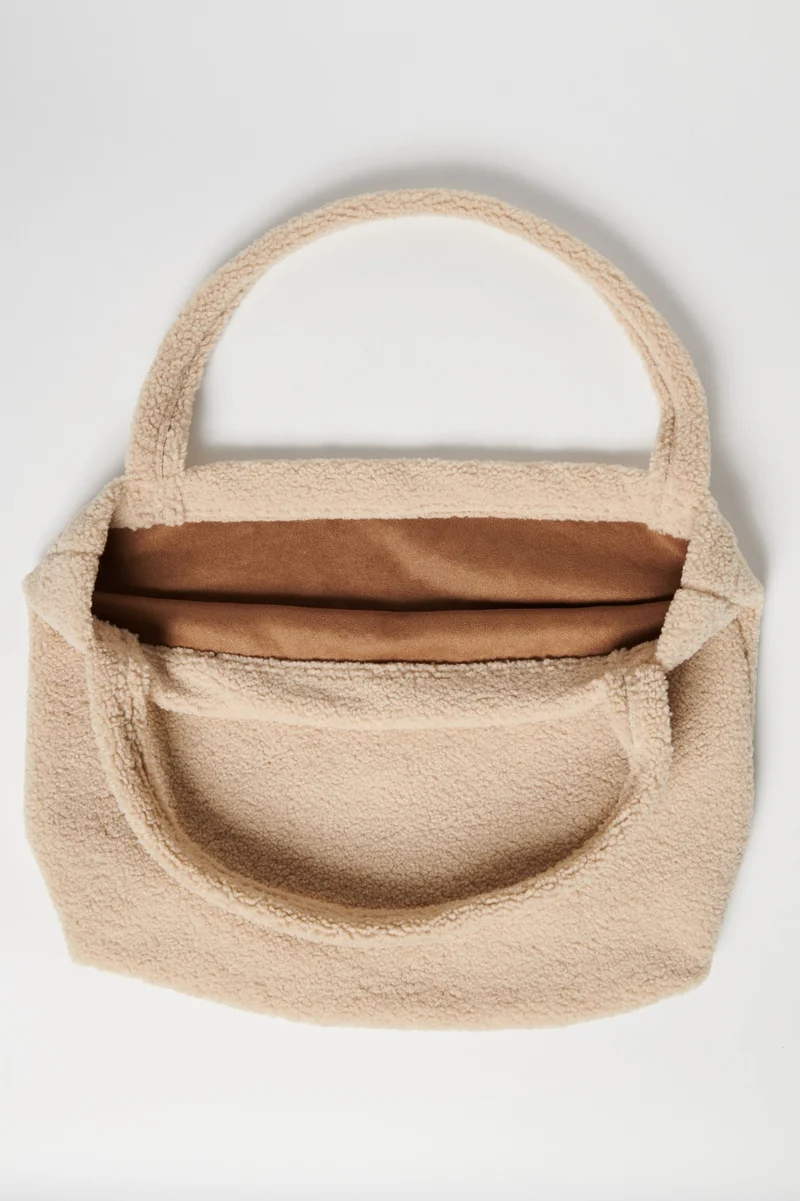 Cabas Mom-Bag Chunky Teddy Ecru - STUDIO NOOS