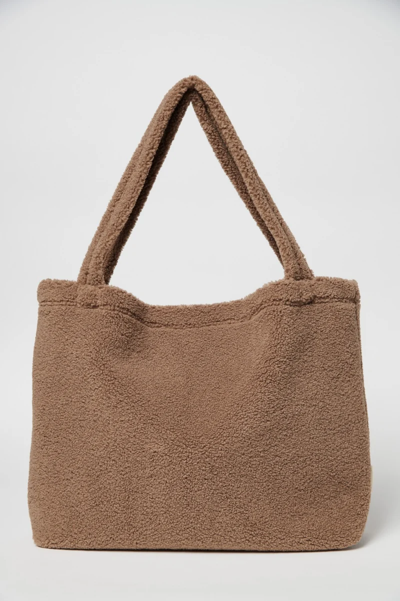 Cabas Mom-Bag Chunky Teddy Chocolat - STUDIO NOOS