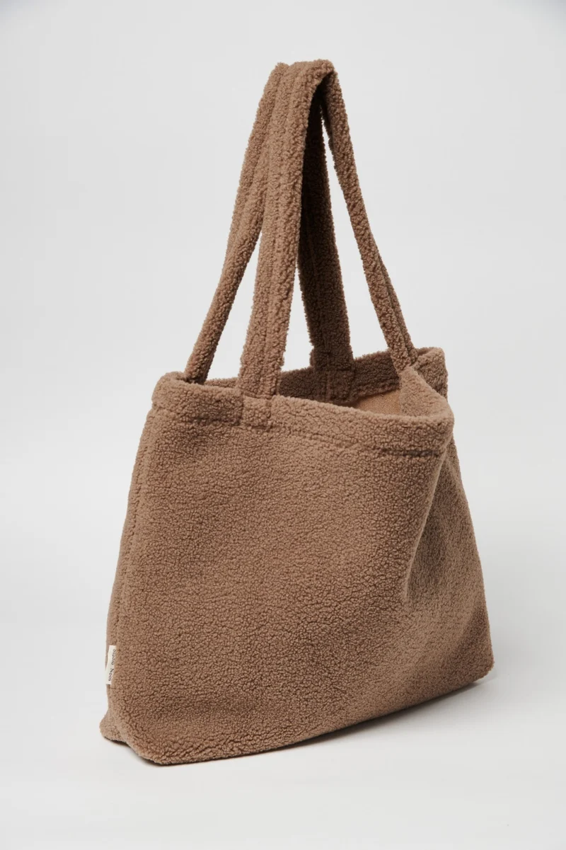 Cabas Mom-Bag Chunky Teddy Chocolat - STUDIO NOOS