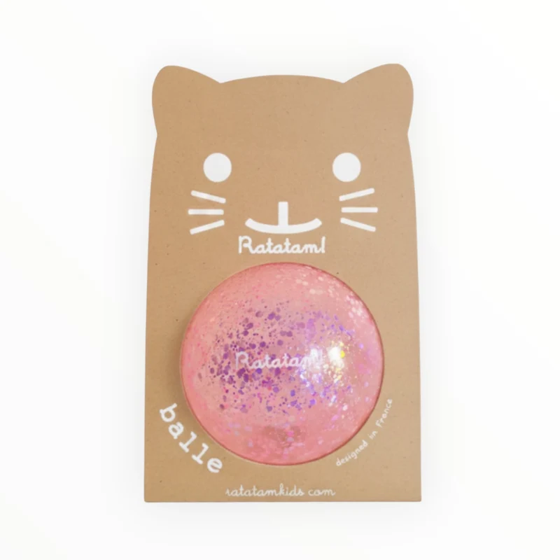Balle à paillettes | Rose | 10cm