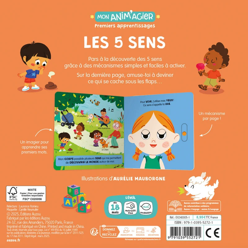 Livre anim'agier | Les 5 sens