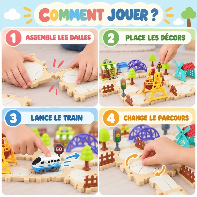 Circuit Train - Parc d'Attractions Modulaire