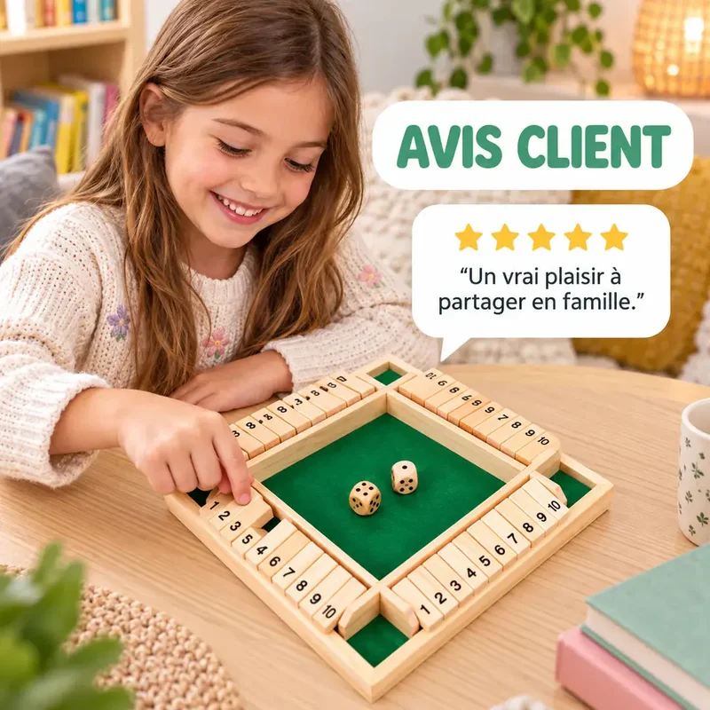 Jeu de Calcul en Bois "Le Chiffre Magique" - Dès 4 Ans