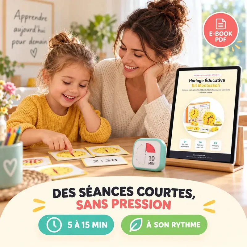 Livret PDF - Apprendre l'Heure avec le Kit Montessori