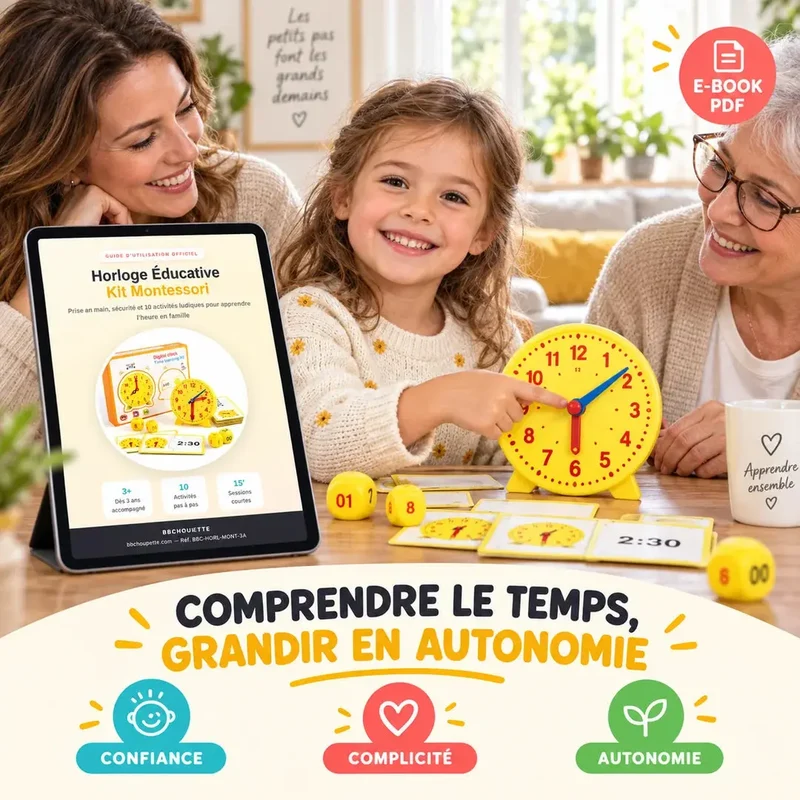 Livret PDF - Apprendre l'Heure avec le Kit Montessori
