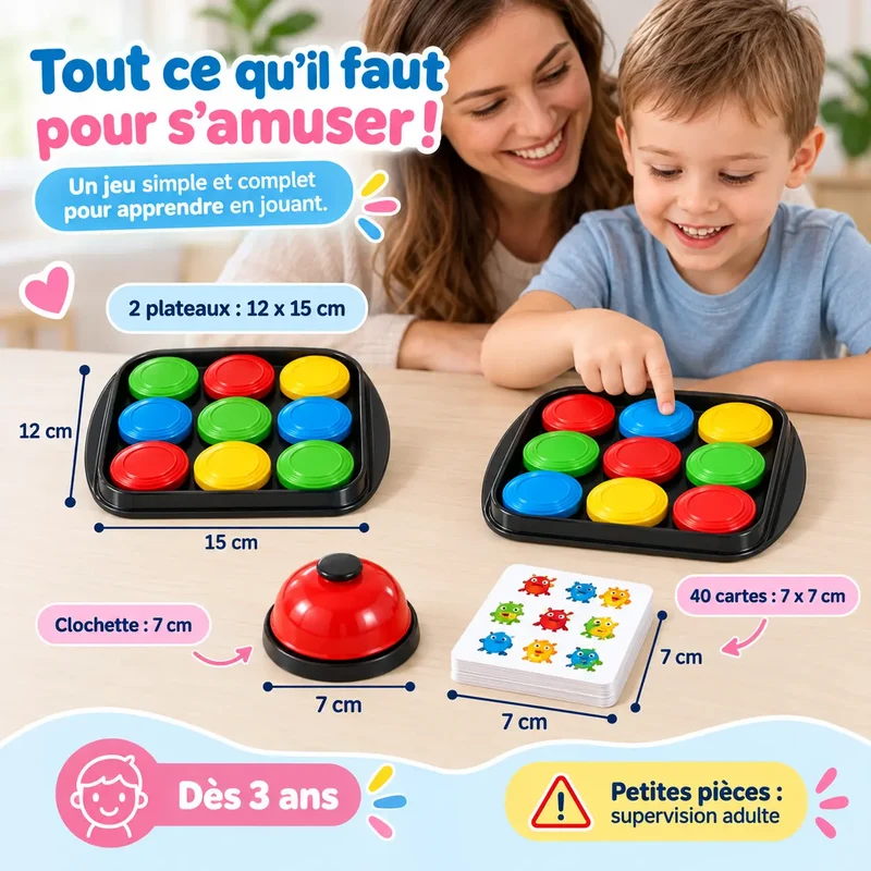 Jeu Mémoire Couleur – Carillon Familial