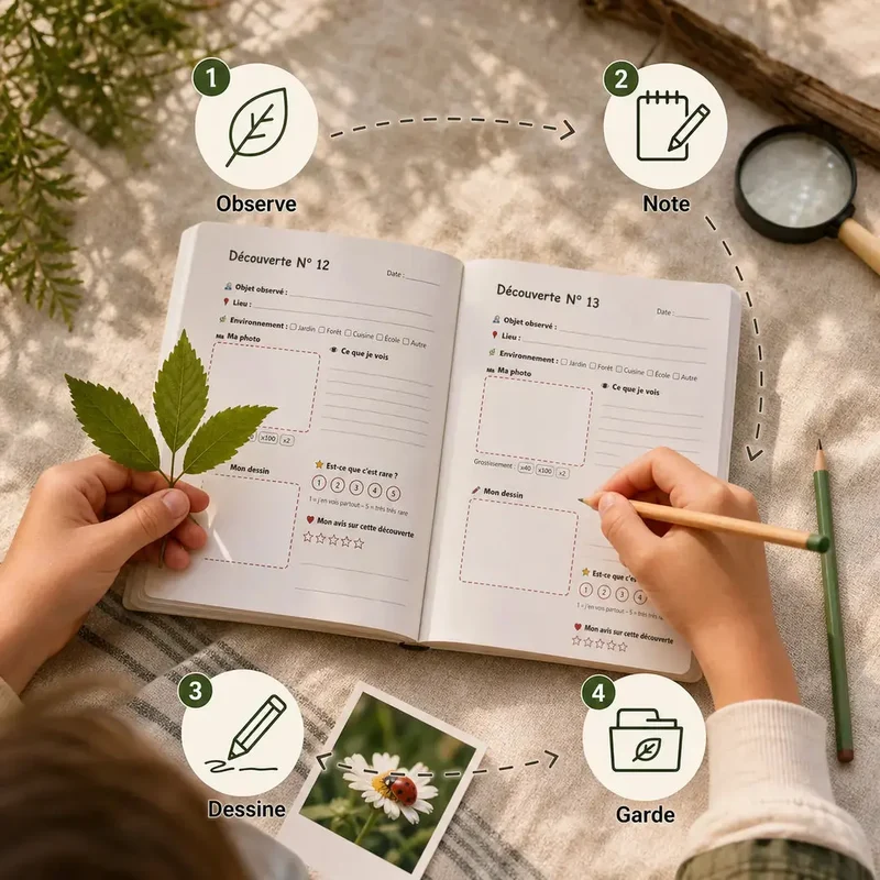 Carnet des Aventuriers - Journal d'Observation Nature dès 6 ans