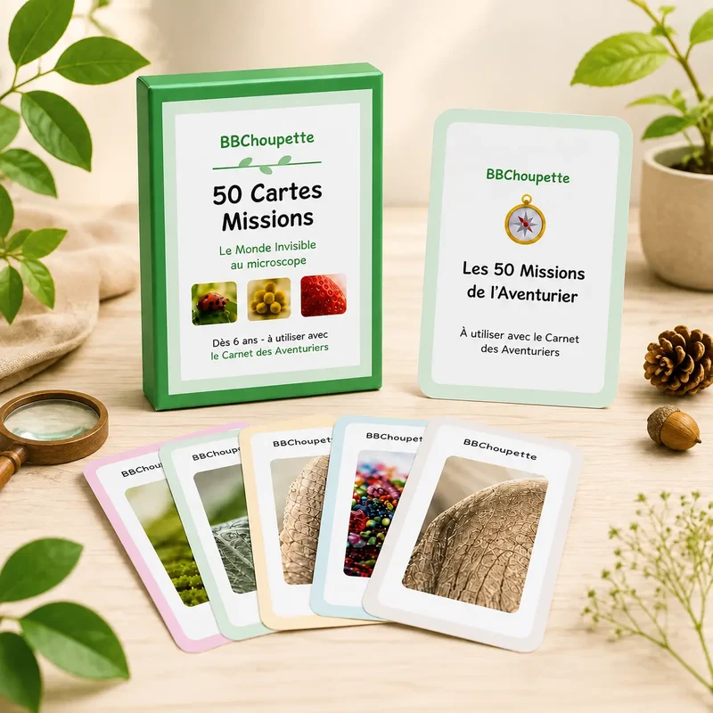 50 Cartes Missions - Le Monde Invisible au Microscope dès 6 ans