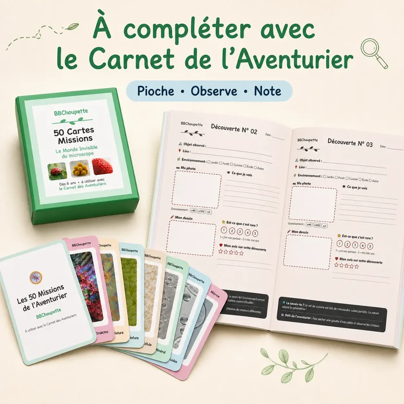 50 Cartes Missions - Le Monde Invisible au Microscope dès 6 ans