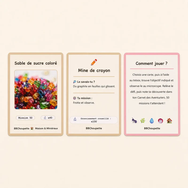 50 Cartes Missions - Le Monde Invisible au Microscope dès 6 ans