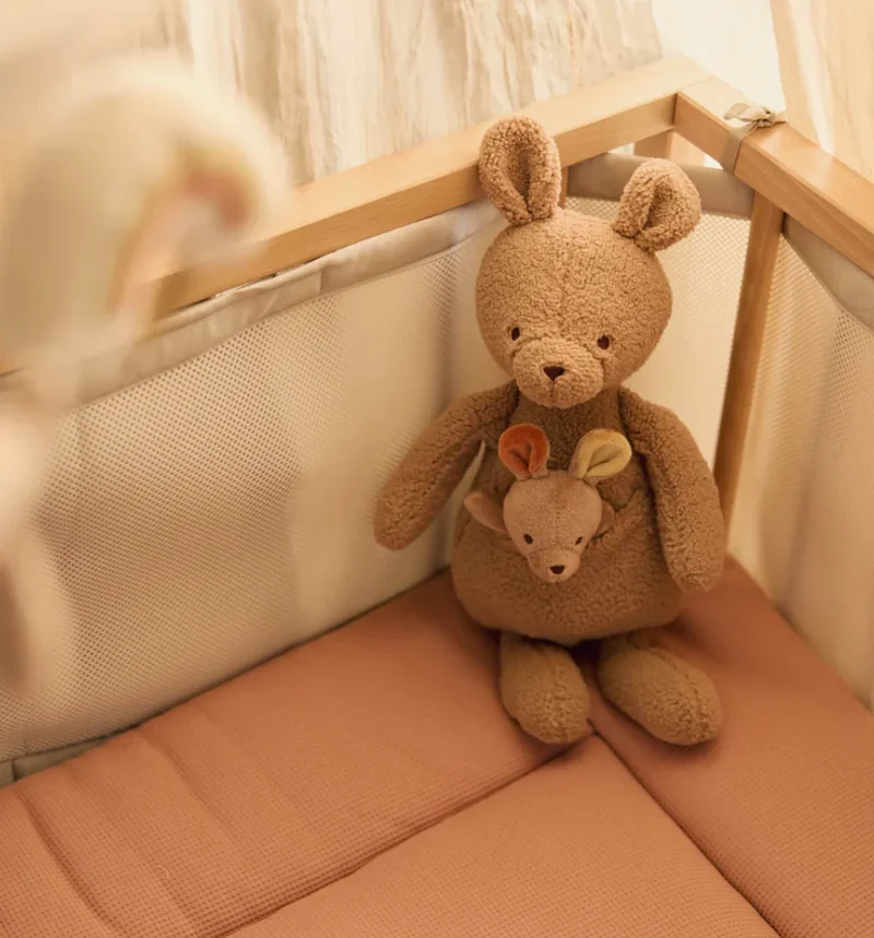 Peluche kangourou maman et bébé