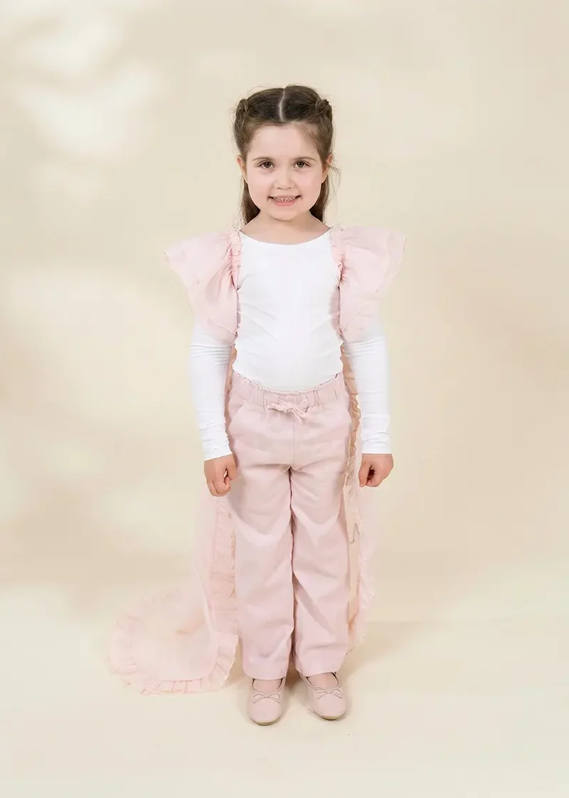 Role Play Dress-Up Pink Long Sheer Cape