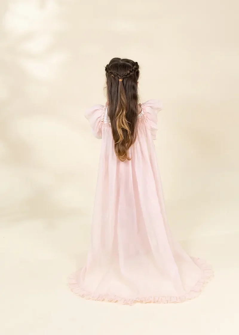 Role Play Dress-Up Pink Long Sheer Cape